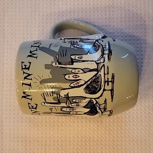 Disney Parks Pixar Finding Nemo Seagulls Mine Ceramic Green Coffee Mug